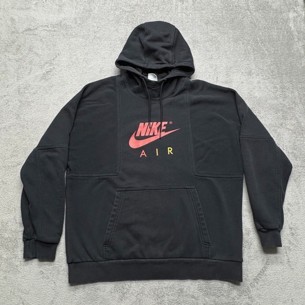 Nike Sportswear Club Fleece Pullover Mens Large Black Hoodie DD6383 Training Gym